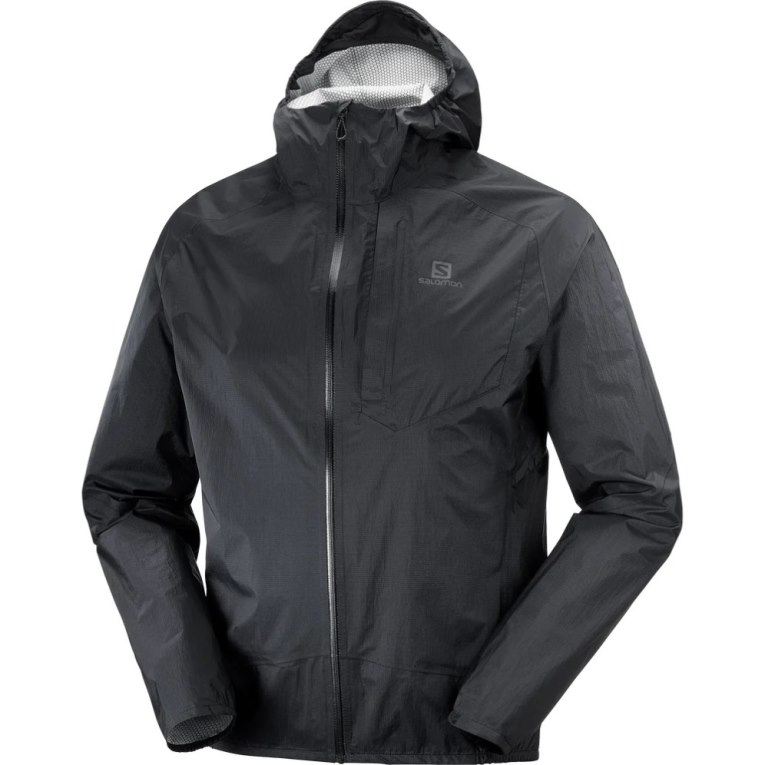 Chaquetas Shell Salomon Bonatti Impermeables Hombre Negros | MX QZSB105